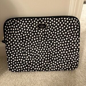 Kate Spade Black and White Dotted Sleeve